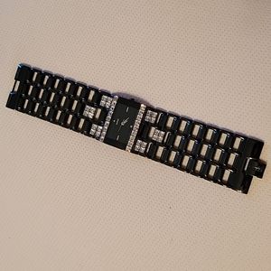 Guess black w/crystals 6.5in watch...Fits like bracelet